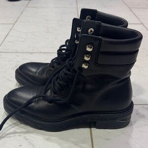Alexander Wang Black Lace Up Boots